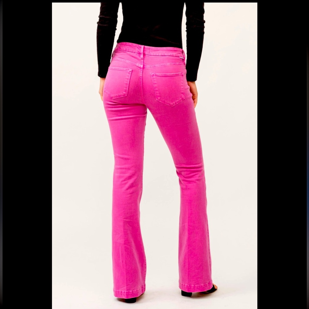 DR2 Hot Pink Flare Jeans